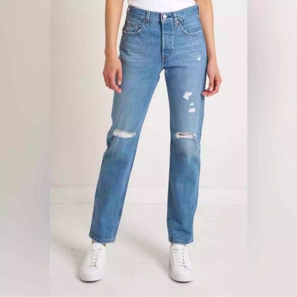 Levi’s 501 red tag original women’s w26 L26 made in Cambodia button fly straight - Picture 1 of 13